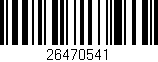 Código de barras (EAN, GTIN, SKU, ISBN): '26470541'