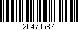 Código de barras (EAN, GTIN, SKU, ISBN): '26470587'