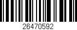 Código de barras (EAN, GTIN, SKU, ISBN): '26470592'