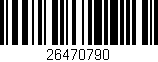 Código de barras (EAN, GTIN, SKU, ISBN): '26470790'