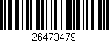 Código de barras (EAN, GTIN, SKU, ISBN): '26473479'