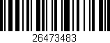 Código de barras (EAN, GTIN, SKU, ISBN): '26473483'