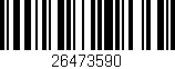 Código de barras (EAN, GTIN, SKU, ISBN): '26473590'