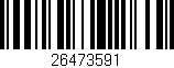 Código de barras (EAN, GTIN, SKU, ISBN): '26473591'