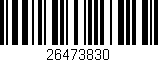 Código de barras (EAN, GTIN, SKU, ISBN): '26473830'