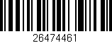 Código de barras (EAN, GTIN, SKU, ISBN): '26474461'