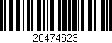Código de barras (EAN, GTIN, SKU, ISBN): '26474623'