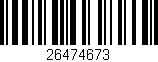 Código de barras (EAN, GTIN, SKU, ISBN): '26474673'