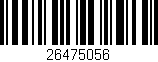 Código de barras (EAN, GTIN, SKU, ISBN): '26475056'