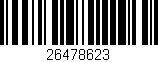 Código de barras (EAN, GTIN, SKU, ISBN): '26478623'