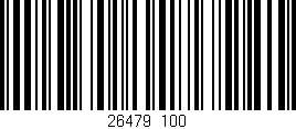 Código de barras (EAN, GTIN, SKU, ISBN): '26479/100'
