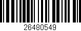 Código de barras (EAN, GTIN, SKU, ISBN): '26480549'