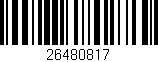Código de barras (EAN, GTIN, SKU, ISBN): '26480817'