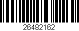 Código de barras (EAN, GTIN, SKU, ISBN): '26482162'