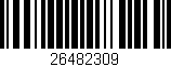 Código de barras (EAN, GTIN, SKU, ISBN): '26482309'