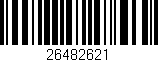 Código de barras (EAN, GTIN, SKU, ISBN): '26482621'