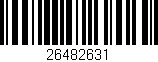 Código de barras (EAN, GTIN, SKU, ISBN): '26482631'