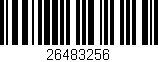 Código de barras (EAN, GTIN, SKU, ISBN): '26483256'