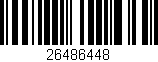 Código de barras (EAN, GTIN, SKU, ISBN): '26486448'