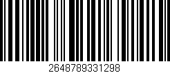 Código de barras (EAN, GTIN, SKU, ISBN): '2648789331298'