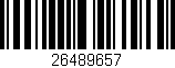 Código de barras (EAN, GTIN, SKU, ISBN): '26489657'