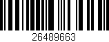 Código de barras (EAN, GTIN, SKU, ISBN): '26489663'
