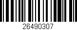Código de barras (EAN, GTIN, SKU, ISBN): '26490307'