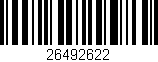 Código de barras (EAN, GTIN, SKU, ISBN): '26492622'
