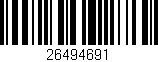 Código de barras (EAN, GTIN, SKU, ISBN): '26494691'