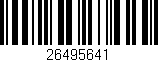 Código de barras (EAN, GTIN, SKU, ISBN): '26495641'