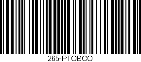 Código de barras (EAN, GTIN, SKU, ISBN): '265-PTOBCO'
