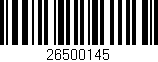 Código de barras (EAN, GTIN, SKU, ISBN): '26500145'