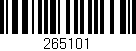 Código de barras (EAN, GTIN, SKU, ISBN): '265101'