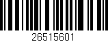 Código de barras (EAN, GTIN, SKU, ISBN): '26515601'