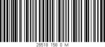 Código de barras (EAN, GTIN, SKU, ISBN): '26518_158_0_M'