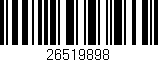 Código de barras (EAN, GTIN, SKU, ISBN): '26519898'