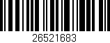 Código de barras (EAN, GTIN, SKU, ISBN): '26521683'