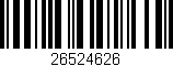 Código de barras (EAN, GTIN, SKU, ISBN): '26524626'