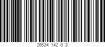 Código de barras (EAN, GTIN, SKU, ISBN): '26534_142_0_3'