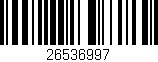 Código de barras (EAN, GTIN, SKU, ISBN): '26536997'