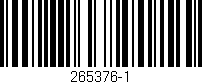 Código de barras (EAN, GTIN, SKU, ISBN): '265376-1'