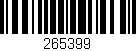 Código de barras (EAN, GTIN, SKU, ISBN): '265399'