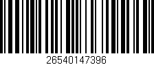Código de barras (EAN, GTIN, SKU, ISBN): '26540147396'