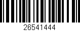 Código de barras (EAN, GTIN, SKU, ISBN): '26541444'