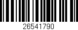 Código de barras (EAN, GTIN, SKU, ISBN): '26541790'
