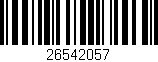 Código de barras (EAN, GTIN, SKU, ISBN): '26542057'