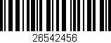 Código de barras (EAN, GTIN, SKU, ISBN): '26542456'