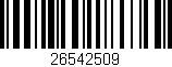Código de barras (EAN, GTIN, SKU, ISBN): '26542509'