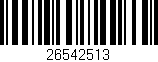 Código de barras (EAN, GTIN, SKU, ISBN): '26542513'