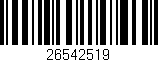 Código de barras (EAN, GTIN, SKU, ISBN): '26542519'